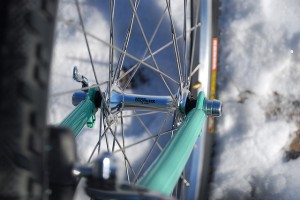 An old-school Bianchi in the traditional colours