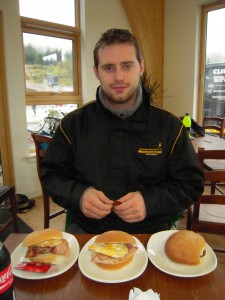 Robert Daglish eating breakfast at Relentless 24 2011