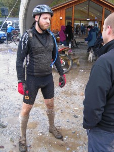 The culmination of our Relentless 24 experience. Bruce shows off the mud.