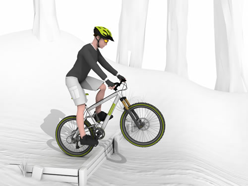 drop off mountain bike