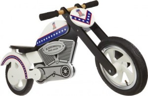 A balance bike that looks like a motorcycle